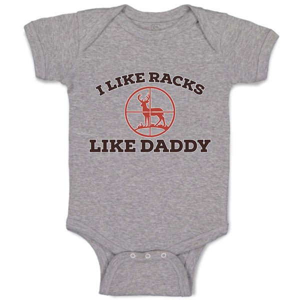 Baby Clothes I like Racks like Daddy Baby Bodysuits Boy & Girl Cotton