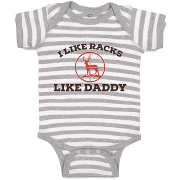 Baby Clothes I like Racks like Daddy Baby Bodysuits Boy & Girl Cotton
