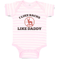 Baby Clothes I like Racks like Daddy Baby Bodysuits Boy & Girl Cotton