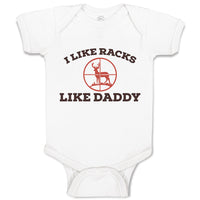 Baby Clothes I like Racks like Daddy Baby Bodysuits Boy & Girl Cotton