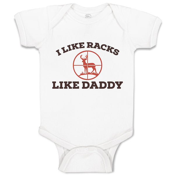 Baby Clothes I like Racks like Daddy Baby Bodysuits Boy & Girl Cotton