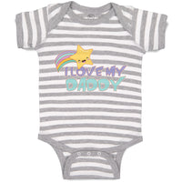 Baby Clothes I Love My Daddy Baby Bodysuits Boy & Girl Newborn Clothes Cotton
