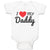 Baby Clothes I Love My Daddy Baby Bodysuits Boy & Girl Newborn Clothes Cotton