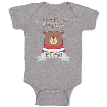 Baby Clothes I Love My Daddy Bear Baby Bodysuits Boy & Girl Cotton