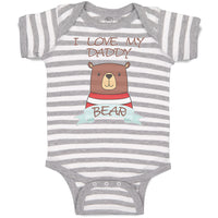 Baby Clothes I Love My Daddy Bear Baby Bodysuits Boy & Girl Cotton