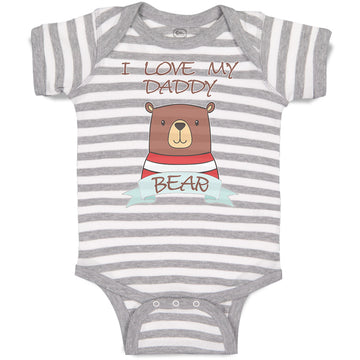 Baby Clothes I Love My Daddy Bear Baby Bodysuits Boy & Girl Cotton