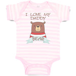 Baby Clothes I Love My Daddy Bear Baby Bodysuits Boy & Girl Cotton