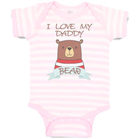 Baby Clothes I Love My Daddy Bear Baby Bodysuits Boy & Girl Cotton