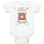 Baby Clothes I Love My Daddy Bear Baby Bodysuits Boy & Girl Cotton