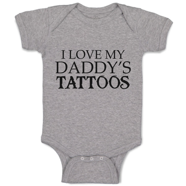 Baby Clothes I Love My Daddy's Tattoos Baby Bodysuits Boy & Girl Cotton