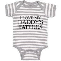 Baby Clothes I Love My Daddy's Tattoos Baby Bodysuits Boy & Girl Cotton