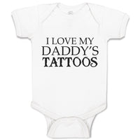 Baby Clothes I Love My Daddy's Tattoos Baby Bodysuits Boy & Girl Cotton