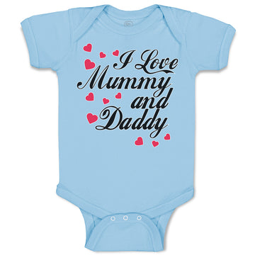 Baby Clothes I Love Mummy and Daddy Baby Bodysuits Boy & Girl Cotton