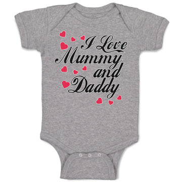 Baby Clothes I Love Mummy and Daddy Baby Bodysuits Boy & Girl Cotton