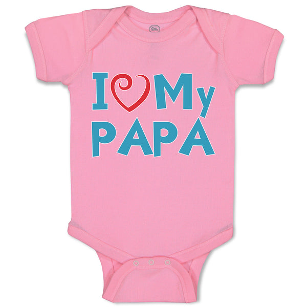 Baby Clothes I Love My Papa Baby Bodysuits Boy & Girl Newborn Clothes Cotton