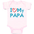 Baby Clothes I Love My Papa Baby Bodysuits Boy & Girl Newborn Clothes Cotton