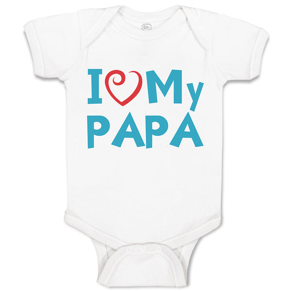 Baby Clothes I Love My Papa Baby Bodysuits Boy & Girl Newborn Clothes Cotton