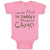 Baby Clothes I Put The Pink in Daddy's World of Camo Baby Bodysuits Cotton