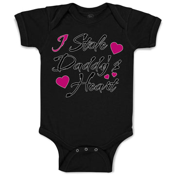 Baby Clothes I Stole Daddy's Heart Baby Bodysuits Boy & Girl Cotton