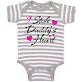 Baby Clothes I Stole Daddy's Heart Baby Bodysuits Boy & Girl Cotton