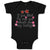 Baby Clothes Think I'M Cute Should My Daddy Flowers Insect Ladbybug Cotton