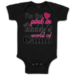 Baby Clothes I'M The Pink in My Daddy's World of Camo Baby Bodysuits Cotton