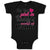 Baby Clothes I'M The Pink in My Daddy's World of Camo Baby Bodysuits Cotton