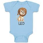 Baby Clothes Lion Your Name Leo Wild Animal Baby Bodysuits Boy & Girl Cotton