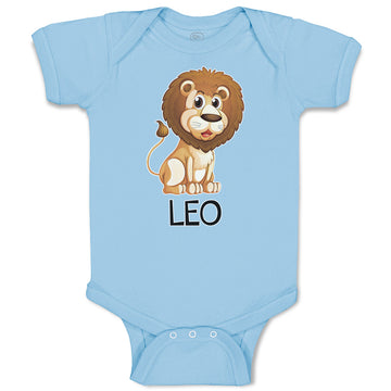 Baby Clothes Lion Your Name Leo Wild Animal Baby Bodysuits Boy & Girl Cotton