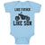 Baby Clothes Like Father like Son Baby Bodysuits Boy & Girl Cotton