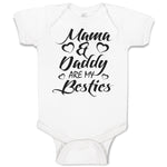 Baby Clothes Mama & Daddy Are My Besties Baby Bodysuits Boy & Girl Cotton