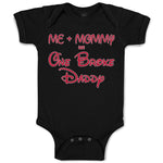 Baby Clothes Me + Mommy = 1 Broke Daddy Baby Bodysuits Boy & Girl Cotton