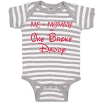 Baby Clothes Me + Mommy = 1 Broke Daddy Baby Bodysuits Boy & Girl Cotton