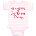 Baby Clothes Me + Mommy = 1 Broke Daddy Baby Bodysuits Boy & Girl Cotton