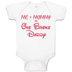 Baby Clothes Me + Mommy = 1 Broke Daddy Baby Bodysuits Boy & Girl Cotton