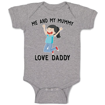 Baby Clothes Me and My Mummy Love Daddy Baby Bodysuits Boy & Girl Cotton