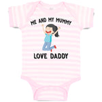Baby Clothes Me and My Mummy Love Daddy Baby Bodysuits Boy & Girl Cotton