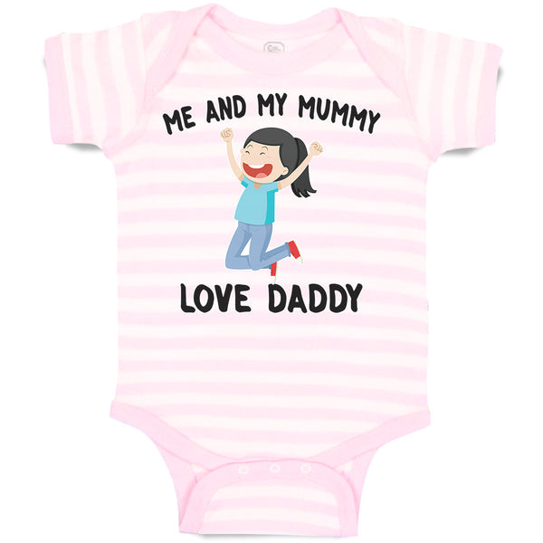 Baby Clothes Me and My Mummy Love Daddy Baby Bodysuits Boy & Girl Cotton