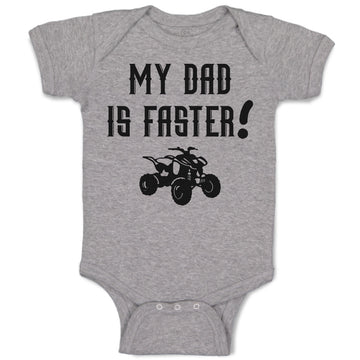 Baby Clothes My Dad Is Faster! Baby Bodysuits Boy & Girl Newborn Clothes Cotton