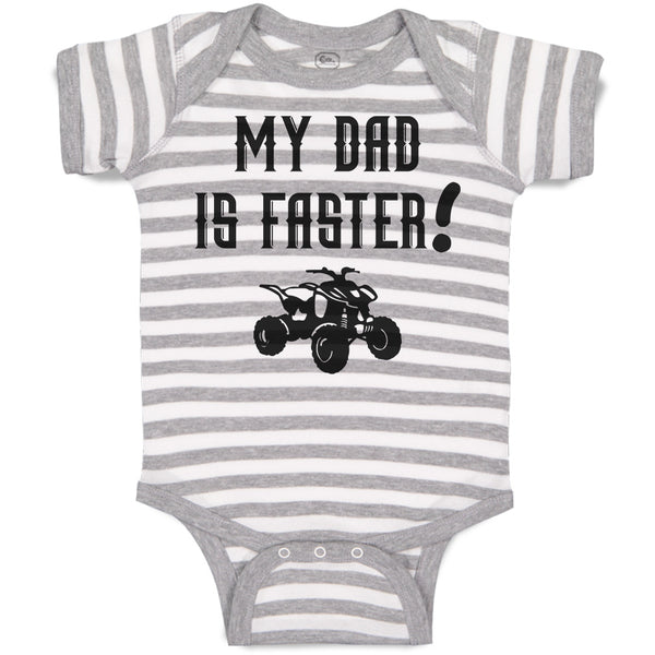 Baby Clothes My Dad Is Faster! Baby Bodysuits Boy & Girl Newborn Clothes Cotton