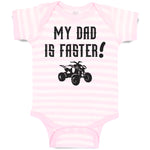 Baby Clothes My Dad Is Faster! Baby Bodysuits Boy & Girl Newborn Clothes Cotton