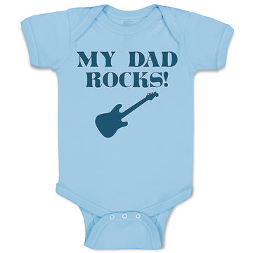 Baby Clothes My Dad Rocks Baby Bodysuits Boy & Girl Newborn Clothes Cotton