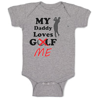 Baby Clothes My Daddy Loves Golf Me Baby Bodysuits Boy & Girl Cotton