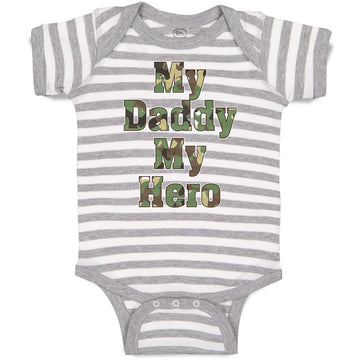 Baby Clothes My Daddy My Hero Baby Bodysuits Boy & Girl Newborn Clothes Cotton