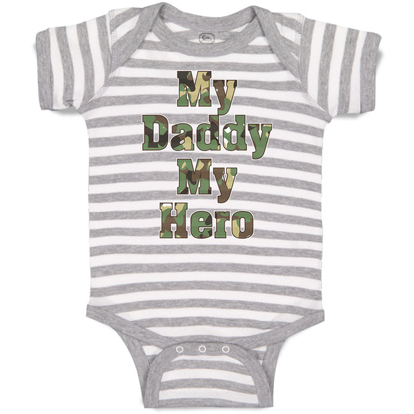 Baby Clothes My Daddy My Hero Baby Bodysuits Boy & Girl Newborn Clothes Cotton
