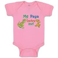 Baby Clothes My Papa Loves Me! Baby Bodysuits Boy & Girl Newborn Clothes Cotton