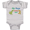Baby Clothes My Papa Loves Me! Baby Bodysuits Boy & Girl Newborn Clothes Cotton