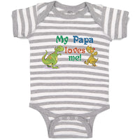 Baby Clothes My Papa Loves Me! Baby Bodysuits Boy & Girl Newborn Clothes Cotton