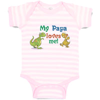 Baby Clothes My Papa Loves Me! Baby Bodysuits Boy & Girl Newborn Clothes Cotton