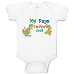 Baby Clothes My Papa Loves Me! Baby Bodysuits Boy & Girl Newborn Clothes Cotton